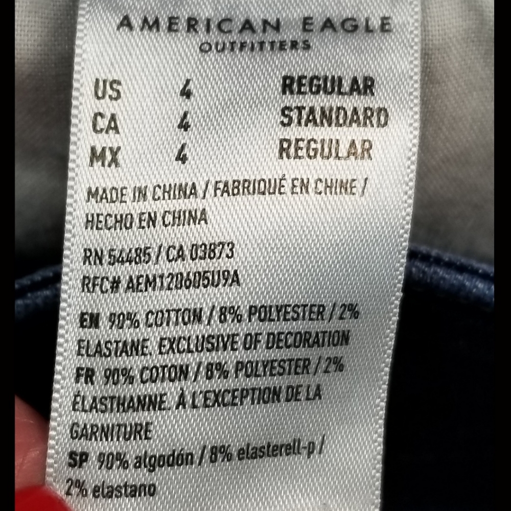 American Eagle Hi-Rise Jegging Crop Jeans - Picture 7 of 9